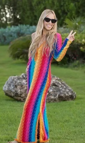 Alexis  - SOLEI DRESS - RIO Size Large Rainbow