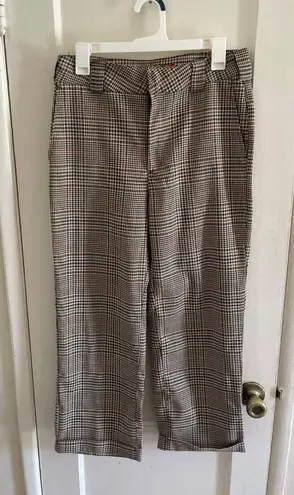 Dickies plaid cropped pants