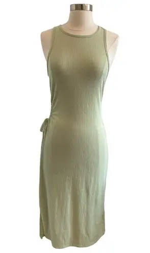 Planet Gold Sleeveless Knit Midi Dress With Cut Out Tie Side By