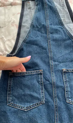 Topshop Moto Jeans 100% Cotton Side Buttons Pockets Skirt Overalls, size 2