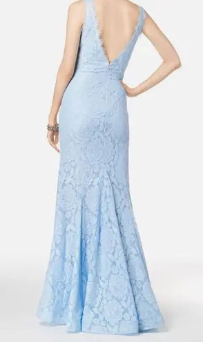 Betsy and Adam  Lace Overlay Formal Occasion Maxi Dress