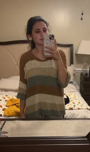 Altar'd State Striped half sleeve sweater from  - Image 1