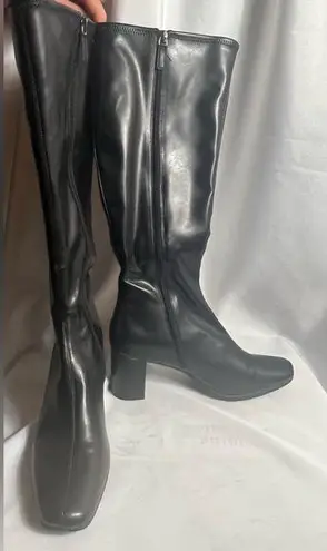 Aerosoles Comfortable Women's Tall Shaft Boot in Black Stretch Size 10.5