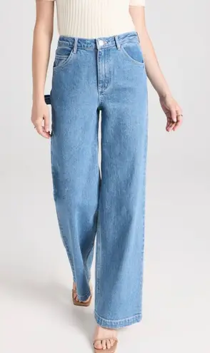 STAUD Painter Medium Wash Jeans Size 4 Blue