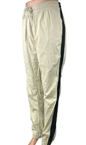 Publish Brand Cream Elastic Waist Pull On Parachute Windbreaker Jogger Pants L Size L
