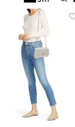 Badgley Mischka Bouclé Tweed Shoulder Bag