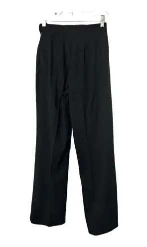 Cache Y2K  Black Flat Front High-Waisted Pants Wide Leg Women's 4 USA