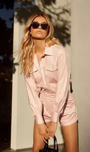 Camila Coelho Pedrina high rise shorts in pink lemonade size S small NWOT