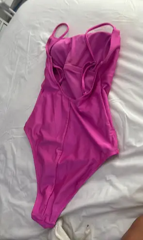 Target  Pink One-Piece Swimsuit high leg