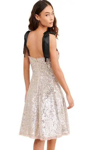 Gal Meets Glam Sequin Bow Dress Size 14 Coquette Girly Feminine Romantic Anthro