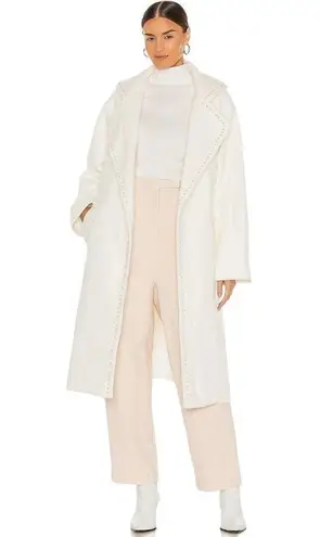 Atoir Addicted To Love Pearl Coat in Cloud Large New Womens Trench Jacket