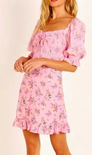 Faithfull the Brand Faithfull Sage Mini Juliette Floral Smocked Sweetheart Bust Milkmaid Sundress 2