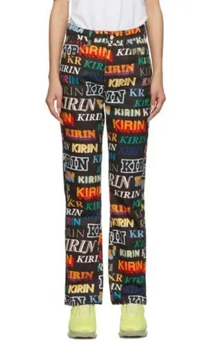 Kirin by Peggy Gou | Multicolor Typo Jeans Straight Leg Black Size 25