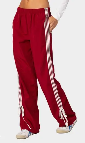 Edikted Red Track Pants