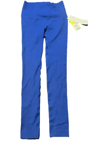 All In Motion Blue Ribbed High-Rise Athletic Legging Women's Size Small NWT