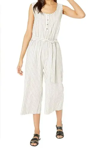 NWT Tribal Femme Petite Small Cream Striped Jumpsuit Tan Size undefined