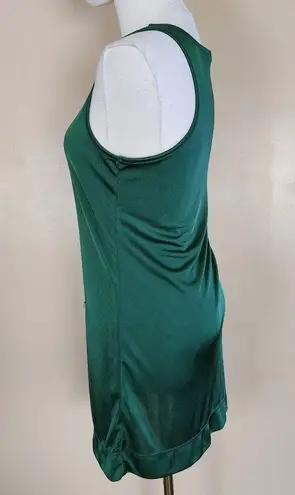 Xhilaration Green Silky Tank Top Mini Dress, Women's S