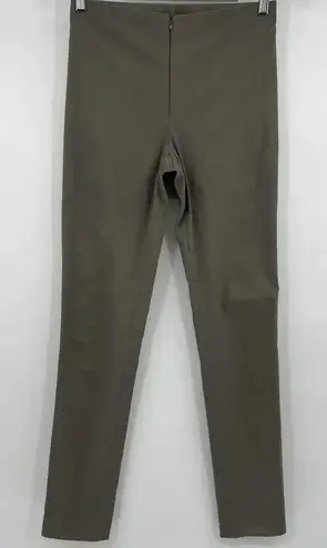 Lauren Vidal Taupe Dress Pants Slim Leg Zip Up Pants Women's Size T1 Small Brown