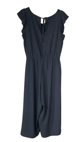 Loft Outlet Wide Leg Jumpsuit Slate Blue Sleeveless Size 6 Cropped