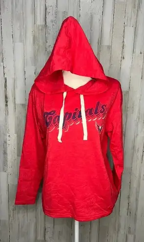 NWT NHL Women's Washington Capitals Red Pullover Hoodie Size Large Red