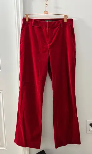 Ralph Lauren Polo Red Velvet Pants