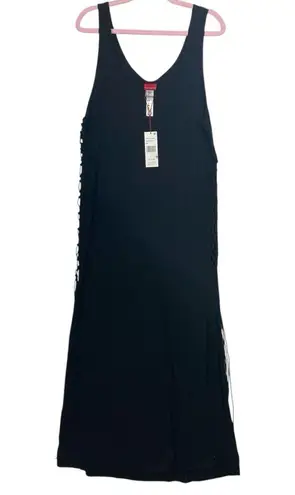 Red Carter NWT $120 Cotton Open-Side Cover-Up Dress L