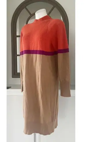 LUSSO 100% Cashmere Mock Neck Sweater Dress Size XL New w/Tag