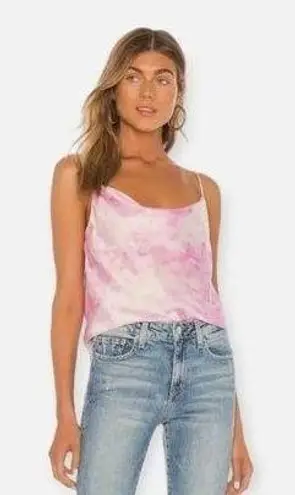 superdown  Satin Pink Tie Dye Jorden Revolve Women S Casual Tank Top