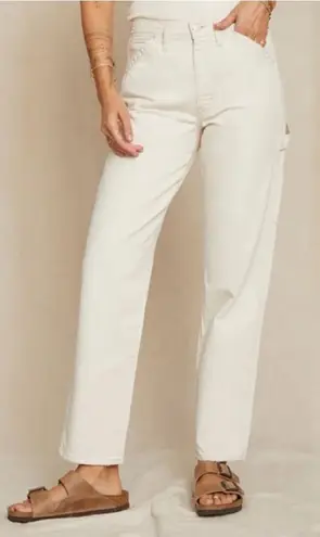 AMO painterly pant natural cotton high rise jeans size 26