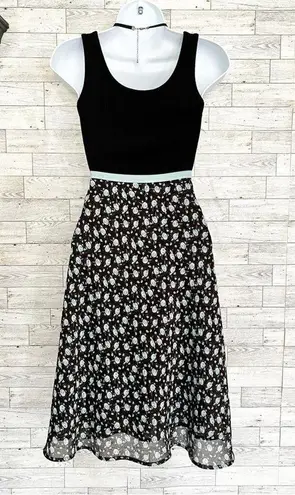 New York & Co. ON SALE! Black & Blue Floral Skirt, 4