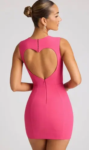 Oh Polly  Anouk Pink heart Cutout dress