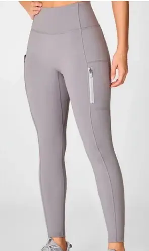 Fabletics  Motion365 Gray High-Waisted Leggings woman’s pants yoga workout medium - Image 1