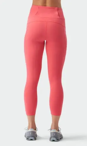 STIO Women's Glide Crop Tech Tight Red