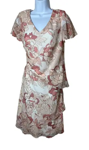 Karin Stevens Vintage 2 Piece Chiffon Skirt Set Floral Size 10