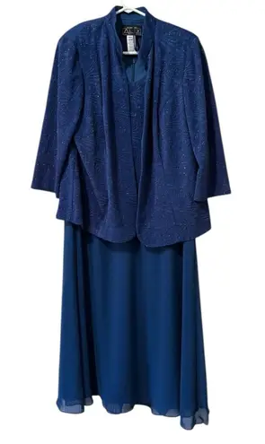 Alex Evenings Tiered Gown Cami Top Sz 14W Formal Wedding Guest Mother Of Bride