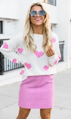 Pink Lily Pencil Skirt