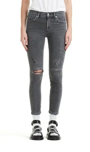 AGOLDE  Sophie Crop High Rise Skinny in Maverick Sz 24 Y2K Streetwear 90s Grunge - Image 1