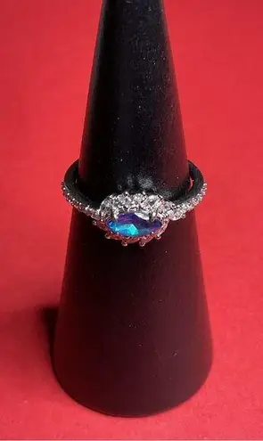 Bomb Party RBP6394 “Like Stars in the Night” LC Alexandrite Rhodium S8 Ring NWOT Silver Size 8