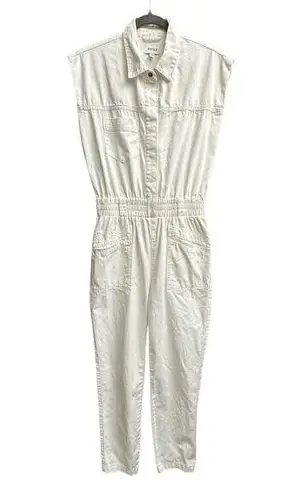 Pistola ANTHROPOLOGIE Sz Small Rosie Botton Front Smocked Waist Overall Jumpsuit