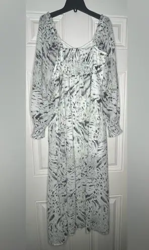 ALL SAINTS NEW NWT Bari Perpetua Long Sleeve Dress In Soft Grey Size 8 women’s