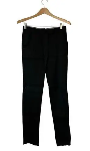 Stella McCartney Black Linen Straight Leg Trousers Size 36