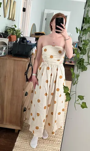 Petal and Pup NWT  Angelique Dress - Beige Spot