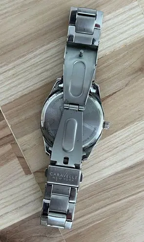 Caravelle New York by Bulova Ladies Watch Silver Pave Stainless Bracelet Dial