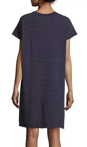 Current/Elliott Current Elliott Navy Striped Jersey T-Shirt Dress