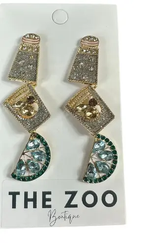 Tequila, Salt, and Lime Earrings Gold