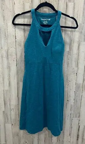 Toad & Co Teal Avalon Tank Stretch Jersey Fit & Flare Sundress Pockets Small