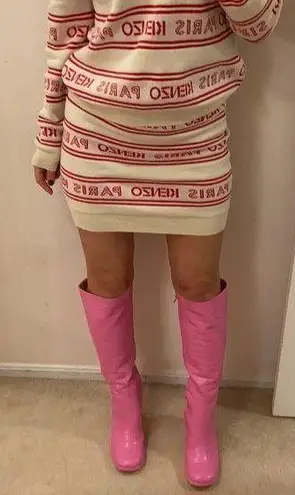 Circus by Sam Edelman Croc-Embossed Knee-High Boots