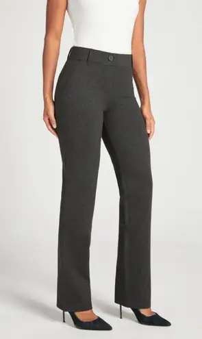 Betabrand NWT Women’s Dress Pant Yoga Pants Dark Charcoal Grey Size Large Petite