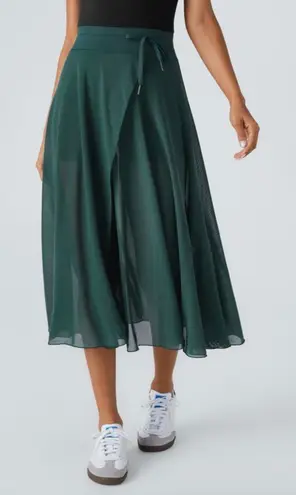 Unbranded Women’s Teal Sheer Midi Sport Skirt w/ Built