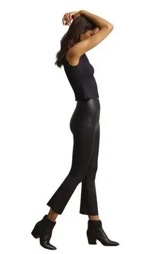 Commando  Faux Leather Flare Legging Pull On Legging Pants Black Size Large